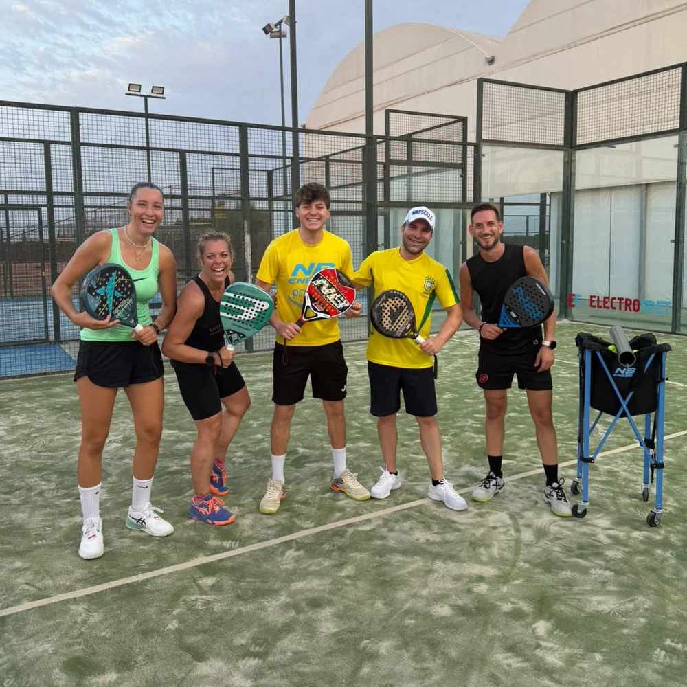 Group of students after a padel class