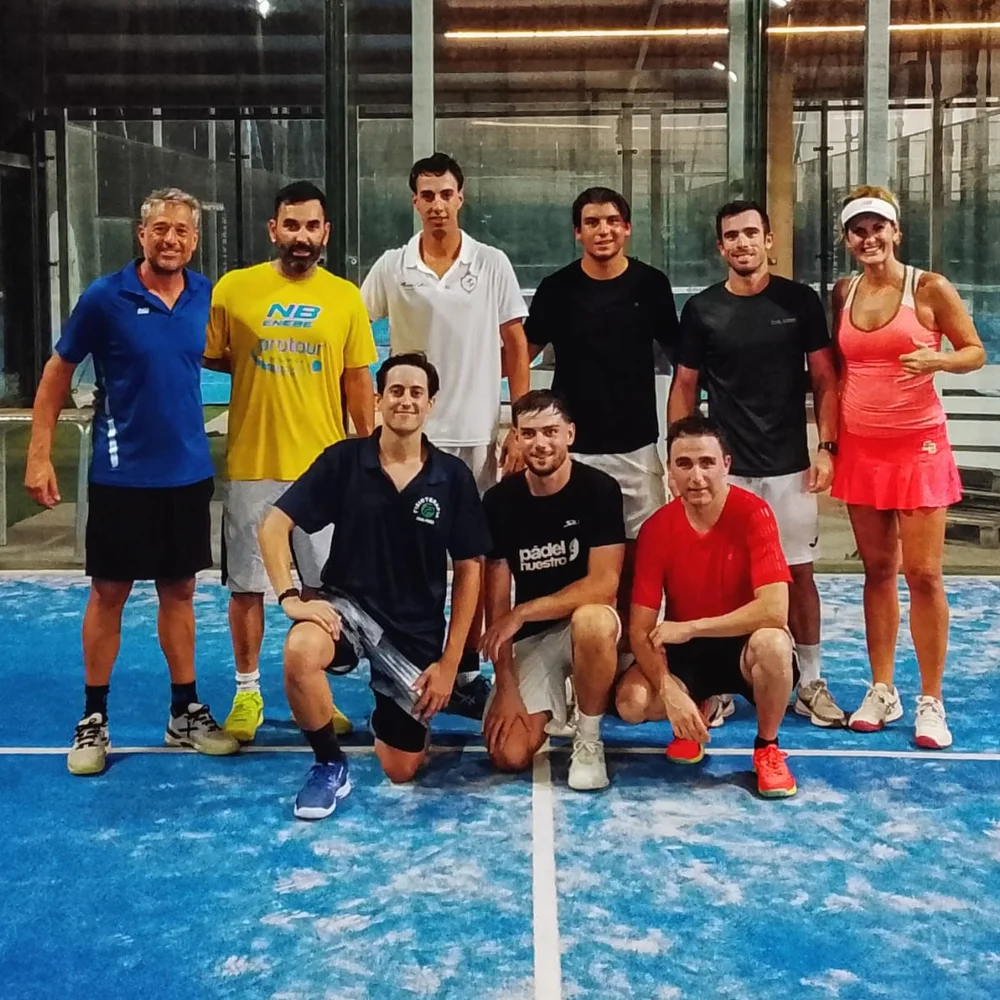 Protour padel team on court